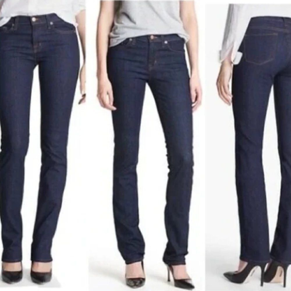 Size 27 - 4 - J Brand The Cigarette Leg Blue Jeans Pure Indigo Straight Leg